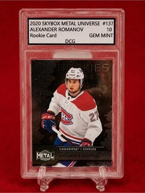 Skybox Metal Universe 2020 Alexander Romanov Rookie Card - Montreal Canadiens